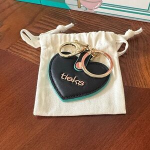 Tieks California Navy and Gold Heart Key Holder